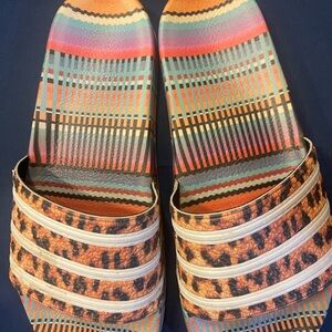 Adidas Vibrant Striped  Slippers